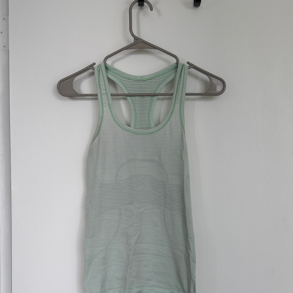 Lululemon Athletica Light Green Tank Top